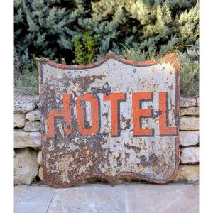 Large Double-sided Sign, Late 19th Century: Hotel
