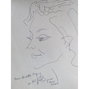 Portrait Of Arlette Merry By Charles Kiffer