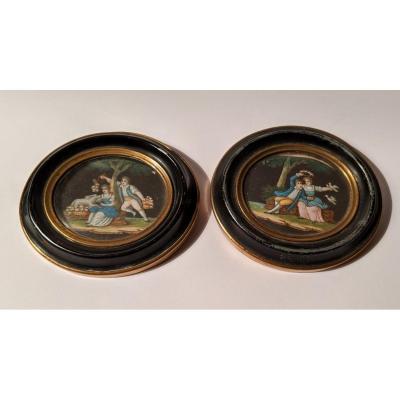 Pair Of Miniatures.