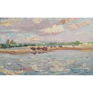 The Banks Of The Rhone. Claude Firmin