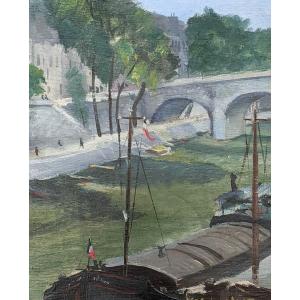 Paris - The Pont Marie, Quay Of The Seine.