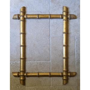 Imitation Bamboo Golden Wood Frame