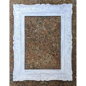 Montparnasse Frame In Patinated Carved Wood.