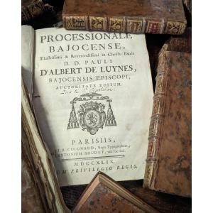 1749 Bajocense Processional. Albert De Luynes