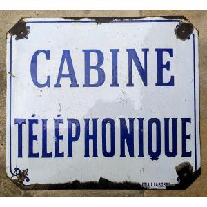 Enamel Sign Telephone Booth