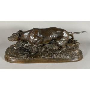 Pj Mêne (1810-1879) Bronze Shorthaired Pointer