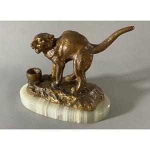 Bronze Cat Claude Edouard Forgeot1826-1888