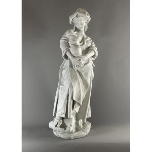 Albert Erneste Carrier Belleuse 1824-1887 Biscuit Maternity