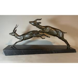 Plagnet XXth Bronze Antelopes 