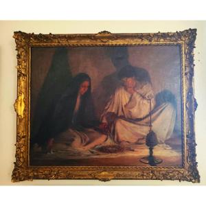 Oil Painting-p.hippolyte Flandrin-st Jean Consolating The Virgin After The Crucifixion-1890