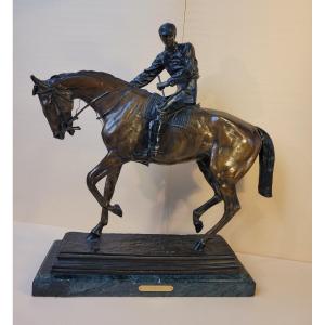 Bronze-the Great Jockey-isidore Bonheur-circa 1890