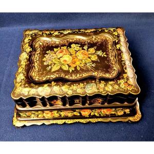 BOITE- EN CARTON BOUILLI NOIRE-NAPOL&Eacute;ON III