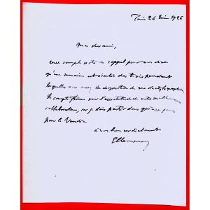 Proa5-georges Clemenceau-signed Autograph Letter-1926