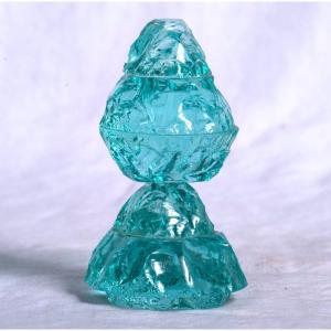 Marco De Gueltzl (1958-1992) (in The Taste Of) - Abstract Blue Glass Sculpture