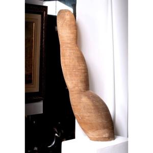 Michel Berard (born In 1933) - Large Abstract Wood Stacking Sculpture