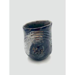 Anne Thiellet (born 1968) - Small Porcelain Stoneware Vase - Monogrammed - Dated 2000