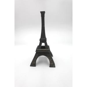 France, Late 19th Century - Miniature Eiffel Tower In Patinated Metal
