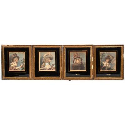 After Westal And Wheatley : England - Engravings Representing The Four Seasons