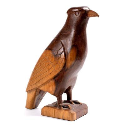 Raptor Signed Francis Mar - Animal Art Bird Of Prey Sculpture