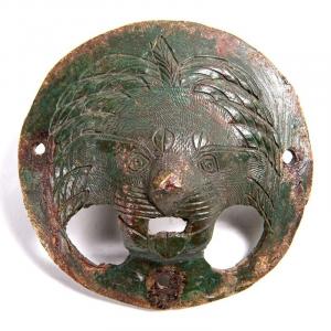 Roman Art From The 2nd - 3rd Century - Bronze Door Ornament In The Shape Of A Lion