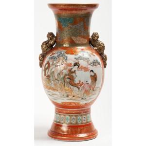 Japan, 19th Century - Kutani Kilns, Baluster Vase.