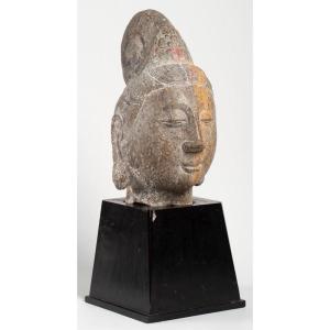 China, In The Style Of The Ming Dynasty - Guanyin Head.