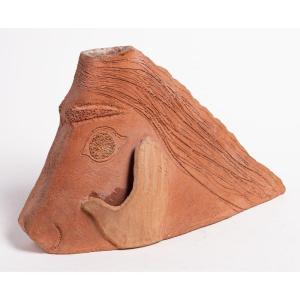 France Second Half Of The 20th Century - Vase Representing A Face With A Hand On The Cheek.
