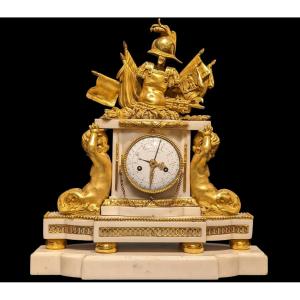 Louis XVI Period Clock Signed Barancourt