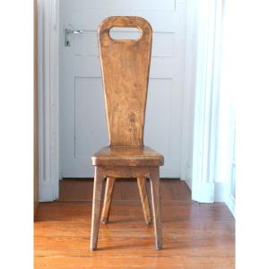 Sculptural Olive Wood Chair, Dubosq House, 1970s