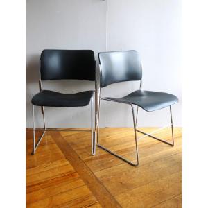 David Rowland Gf40/4 Chairs, 1970s, Set Of 2