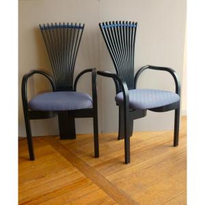 Totem Chairs By Torstein Nilsen For Westnofa, 1980s, Set Of 2