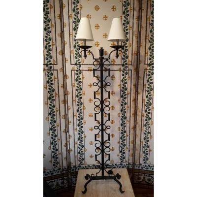 Wrought Iron Floor Lamp 1950