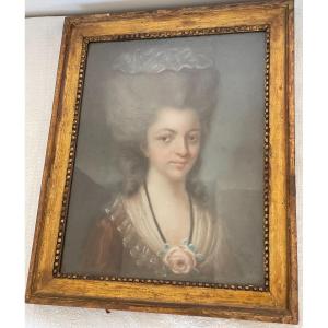 Pastel Portrait Of Young Girl XVIII