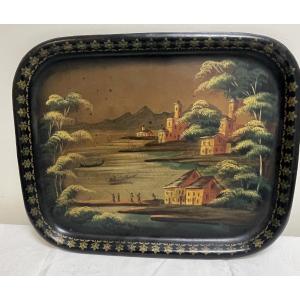 Directoire Period Painted Sheet Metal Tray