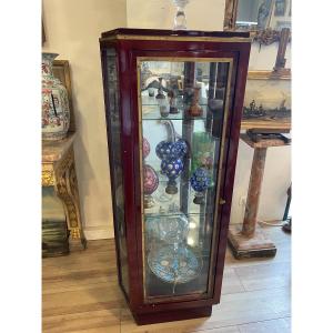 1925 Mahogany Display Cabinet With Cut Sides