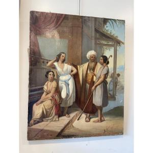 Biblical Scene Painting On Canvas 