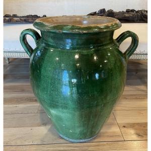 19th Century Glazed Terracotta Jar From Tornac