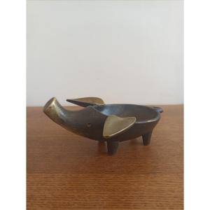 Zoomorphic Bronze Ashtray 