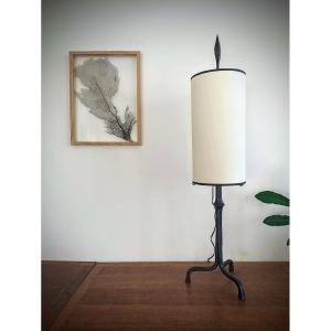 Lamp By Francis Dewaele Of The Atelier Marolles (jean Touret)