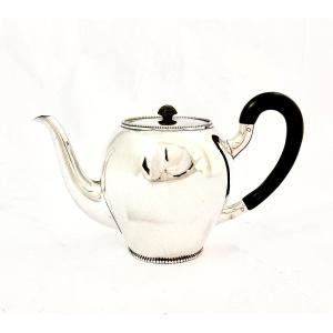 Teapot, Sterling Silver, Holland 1920 Trekpotje 