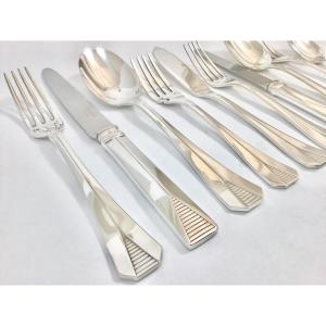 Christofle “atlantis” Canteen Of Cutlery 120 Pieces For Twelve 