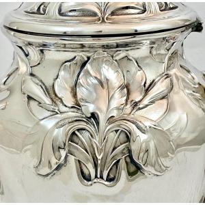 Coffee Pot, Art Nouveau, Sterling Silver, Germany 1890-1910