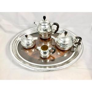 Art Deco Coffee Service, Sterling Silver, Delheid Frères, Brussels 1920-1940, Raymond Ruys