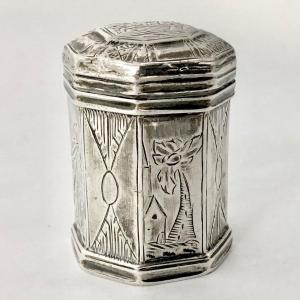 Ath 1753, Queen's Water Box, Solid Silver