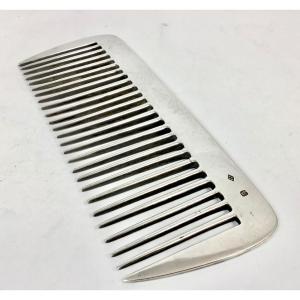 Horsehair Comb In Solid Silver, Delheid Frères Brussels