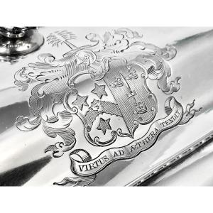 London 1820, Georgian Toasted Cheese Dish, Lord Balfour, Sterling Silver ,rebecca Emes