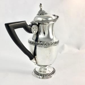 Dunkirk Circa 1820, Solid Silver, Jug, Coffee Pot, Goldsmith Id