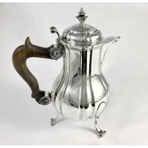 Lille 1757, Coffee Pot, Sébastien-joseph Pronnier, Solid Silver 