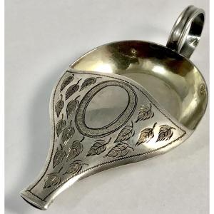 Medicine Boat , Solid Silver, France 1850-1880, Pap Boat