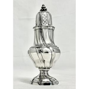 Brussels 1762, Louis XV Caster , Solid Silver, Ferdinand Millé